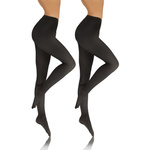 Sesto Senso Damen Strumpfhose Set – Blickdichte Microfaser Strumpfhosen 40 DEN, Weich und Komfortabel, Nahtlos, Perfekte Passform, Vielseitig, Rot, XL, 2er Pack