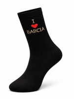 Damen Socken Oma- und Opa-Tag Schwarz