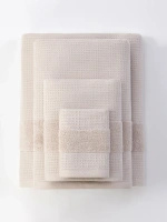 Handtuch Waffel Checky Kaschmir