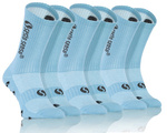 Sesto Senso Sport Socken Set – Trainingssocken aus Baumwolle, Temperaturregulierend, Verstärkt, Unisex, Ideal für Fußball & Basketball, Blau, 3er Pack