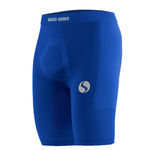 Sesto Senso Herren Thermoaktive Shorts – Funktionale Sporthose aus Poliamid, Wasser- und Winddicht, Atmungsaktiv, Nahtlos, Für Outdoor-Aktivitäten, Elastisch, Chabrowy Blau, Kurze Länge, Ideal für Winter Sportarten