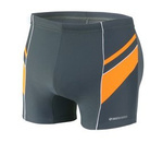 Badeboxer Herrenserie Grau Orange