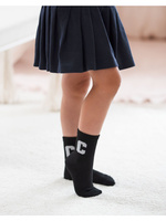 Kindersocken Buchstabe C 1184.032, Farbe Schwarz, Größe 35-37