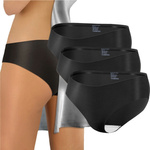 Damen-Slips Laser-Cut Schwarz