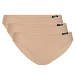 Damen Slips 3er-Pack Sport Beige/Schwarz