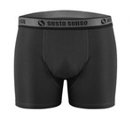 Sesto Senso Herren Baumwoll Boxershorts Cougar – Komfortable Sportliche Unterwäsche, Elastischer Bund, Atmungsaktiv, Flache Nähte, Grau, Für Männer, Hergestellt in Polen
