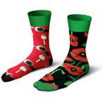 Socken Serie Funny Bunt Rot