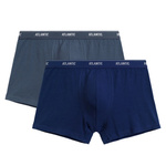 Blaue Baumwolle Herren Boxershorts 2er-Pack