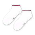 Herrensocken mit gestreifter Kunst. 075 NJ001 weiß