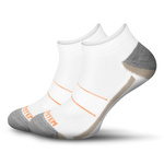 Sesto Senso Sport Socken Set – Nahtlose Kurzsocken aus Baumwolle, Atmungsaktiv mit Feuchtigkeitsmanagement, Anatomic Design, Unisex für Sport, 2er Pack, Weiß