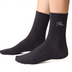 Damen Socken Serie Gemustert Graphit Grau