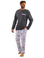 Herren Schlafanzug Serie Graphit