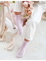 Durchbrochene Kindersocken JUICE-thin 1511.001, Puderrosa, Größe 35-37