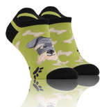 Sesto Senso Skarpetki Stopki Finest Cotton – Bequeme Baumwollsocken mit Elastan, Nicht-Einschnürende Bündchen, Atmungsaktiv, Lustiges Hunde-Muster, Mehrfarbig, Unisex, Ideal für Alltag und Sport, 1 Paar