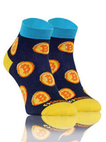 Sesto Senso Skarpetki Herren Damen – Baumwolle Muster Bitcoin, Bunte Kurze Socken, Komfort & Stil, Atmungsaktiv, Vielseitig, Neu, 90% Baumwolle, Unisex, Mehrfarbig, Für Alltag & Elegante Outfits