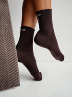 Damensocken, druckfrei, mit Schleife 0200