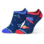 Sesto Senso Skarpetki Finest Cotton Stopki – Bequeme Baumwollsocken, Atmungsaktiv, Unisex, Ufo-Muster, Vielseitig für Alltag & Sport, Mehrfarbig, 1 Paar, Perfekt als Geschenk zum Männertag
