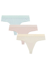 Damentangas 3CLP-013 Gelb Beige Grün Rosa