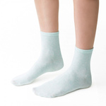 Damen Sneaker-Socken Uni Hellgrün Grün