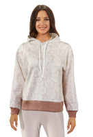 Sesto Senso Damen Sport Hoodie – Weicher Baumwoll-Kangaroo-Pullover, Komfortabel und Wärmend, Ideal für Alltag und Freizeit, Mit Kapuze und Tasche, Rosa, 95% Baumwolle, Neu