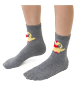 Socken Ostern Ecru Grau