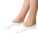 Weiße Unisex Baumwollsocken mit Mesh